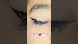 Black Heart eyeliner 🖤 makeuptutorial eyeliner eyelinertutorial makeup eyemakeup shorts [upl. by Narik]