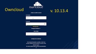 Owncloud server setup installation  Owncloud Version 10134 [upl. by Idnem]