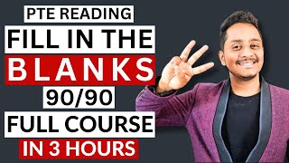 PTE Reading Fill in the Blanks  3 Hour Full Course  Skills PTE Academic [upl. by Elvie]