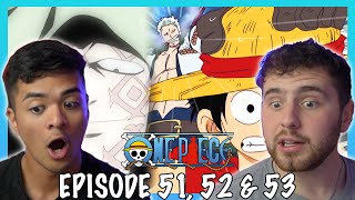 LUFFY’S EXECUTION BUGGY amp ALVIDA’S DEVIL FRUIT  One Piece Episode 51 52  53 REACTION  REVIEW [upl. by Sileas809]