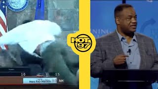 Man Jumps Over Bench To Attack Judge In Court  Jason Whitlock Exposes Himself [upl. by Sande774]