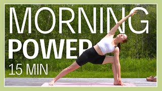 15 min Morning Yoga Flow  Ignite Your Power [upl. by Marella]