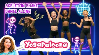 Skeleton Shake Halloween Kids Dance Along Version from yogapalooza [upl. by Ylicic788]