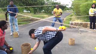 Ball Game with Ropes  Team building activity [upl. by Hopper]