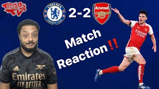 Chelsea 22 Arsenal  Troopz Match Reaction  Id Give Declan Rice The Armband NOW [upl. by Erdnaid]