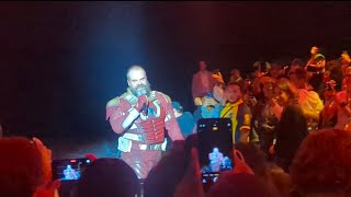 David Harbour arrives as Red Guardian to Marvel Thunderbolts Hall H panel at SDCC comic con [upl. by Afatsuom338]