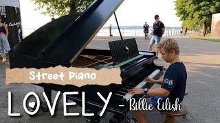 Billie Eilish  Lovely I Street Piano Performance I Piano Cover [upl. by Etterraj]