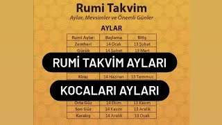 Rumi Takvim Ayları Kocakarı Ayları rumitakvim kocakarıayları rumiaylar [upl. by Siramay668]