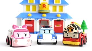 Robocar Poli Arabalar  Kurtarma merkezinde Ambulans Amber ve İtfaiyeci Roy ile beraber [upl. by Aikemahs]