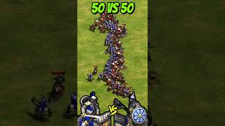 50 Elite Cataphracts vs 50 Elite Boyars AoE2 Shorts ageofempires gaming [upl. by Louie]