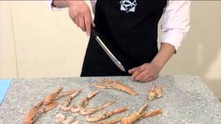 How to prepare Langoustines Nephrops  102 [upl. by Brennan]