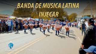 BANDA DE MUSICA LATINA INJECAR DESFILE 15 DE SEPTIEMRE 2024 [upl. by Hpotsirhc]