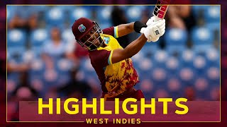 Flying Start With The Bat  Highlights  West Indies v England  5th T20I [upl. by Yasdnyl]