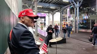 Busking for Freedom in Times Square [upl. by Rolandson627]