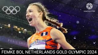 femke bol  Netherland gold  Netherland relay gold  relay Olympic 2024 [upl. by Raveaux600]