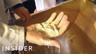 How Flour Is Made At A Traditional Watermill [upl. by Ardnasela]