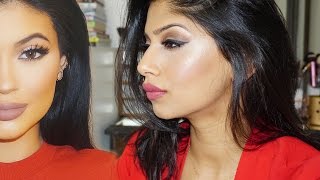 Kylie Jenner Inspired Makeup  Sparking Smokey Eyes  Arshias Makeup [upl. by Camilla126]