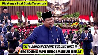 Menggelegar Presiden Prabowo di MPRPresiden PM Dunia Sontak Berdiri Bangga Aplause Pidato Plantikan [upl. by Ongineb146]