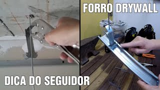 FORRO DE DRYWALL ESTRUTURADO NÃƒO SOFRA COM O REGULADOR [upl. by Yereffej]