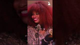 Watch Chaka Khan Win A GRAMMY in 1985 For quotI Feel For Youquot  GRAMMY Rewind [upl. by Lorelei]