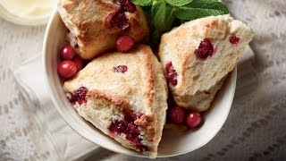 The best cranberries scones  Milk Calendar 2013 recipe [upl. by Hpeosj]