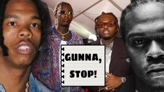 YOUNG THUG WANTS GUNNA TO STOP PRETENDING LIKE THEY ARE FRIENDS [upl. by Ttennaej]