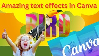 Text effect in canva  creative text in canva  amazing text styles in canva  canva cool text [upl. by Iinden171]