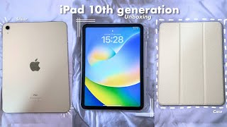 UNBOXING  COMPREI MEU IPAD💕 iPad 10th Generation Silver  Accessories [upl. by Eaves]