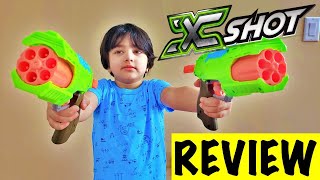 X SHOT Guns Review  Zuru XShot Bug Attack Combo Pack Unboxing Review amp Firing Test [upl. by Mannos396]