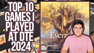 Top 10 Games I Played at Dice Tower East  101  The Best of the Best  Hot Games of 2024 [upl. by Rehotsirhc441]