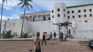 Elmina CastleSt Georges Castle Guided tour of the Slave Dungeons Cape Coast Ghana 21052023 [upl. by Otis]