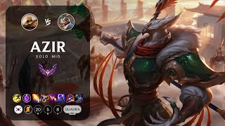 Azir Mid vs Corki  KR Master Patch 142 [upl. by Ellecram]