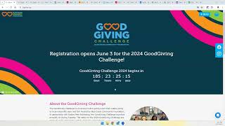 2024 GoodGiving Challenge How to Register [upl. by Aram510]