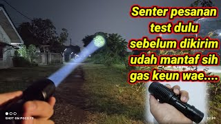 Senter pesanan test dulu sebelum dikirim Taffware XMLT6 led LYY50 [upl. by Marijn]