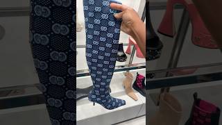 thigh 🦵 high ￼Gucci boots at the Gucci outlet [upl. by Suiramed]