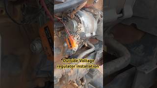 How to old alternator voltage regulator connections shorts alternator tractor [upl. by Oribella]