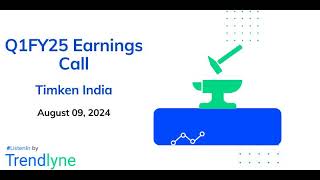 Timken India Earnings Call for Q1FY25 [upl. by Weidman593]