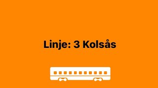 Linje 3 Kolsås [upl. by Yztim675]