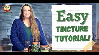 How To Make an Herbal Tincture  The Ratio Method [upl. by Enaillil]