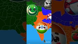 The Whole Moon Attack On Earth 🥺 Russia India Nepal countryballs countries shortsvideo [upl. by Longwood]