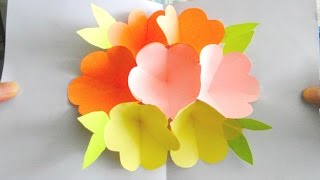 3D Flower Pop Up Card  Handmade Mothers Day Card [upl. by Spence]