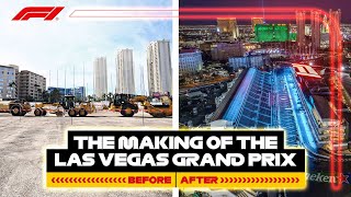 The Making of the Las Vegas Grand Prix  DHL amp F1 [upl. by Enimsay]