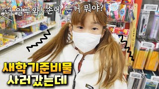 새학기 용품 사러 갔는데 이건 왜 산거지 ㅋㅋㅋ 새학기 용품 과소비 가족 일상 브이로그 vlog  나다린TV [upl. by Nryhtak571]