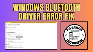 How to Fix Bluetooth Driver Error in Windows 10 [upl. by Ardell294]