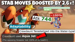 TERA WATER ADAPTABILITY CRAWDAUNT IS AMAZING IN POKEMON SCARLET AND VIOLET [upl. by Jarvis181]