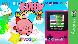 Kirby Tilt n Tumble GBC in VBA GX as a Wii VC Channel  saulfabreg Wii VC [upl. by Heber]