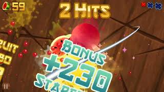 Fruit ninja classic chop the fruit satisfying amp relaxing sound cutting gameplay [upl. by Folberth]