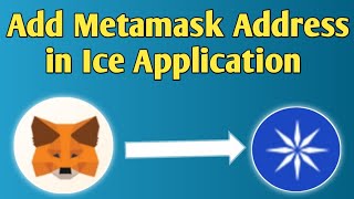 How to add Metamask Address in Ice App  Ice Address to Metamask  Ice App main Metamask kaise add [upl. by Galang]