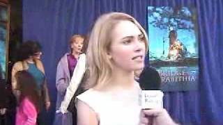 Interviews Bridge to Terabithia  AnnaSophia Robb 3rd [upl. by Gilboa561]