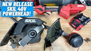 Skil Power Head  String Trimmer and Edger Attachments  First Look [upl. by Ynohtnaluap]